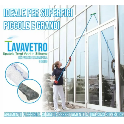Kit Lavavetro in Silicone con Vaschetta Raccogli Acqua