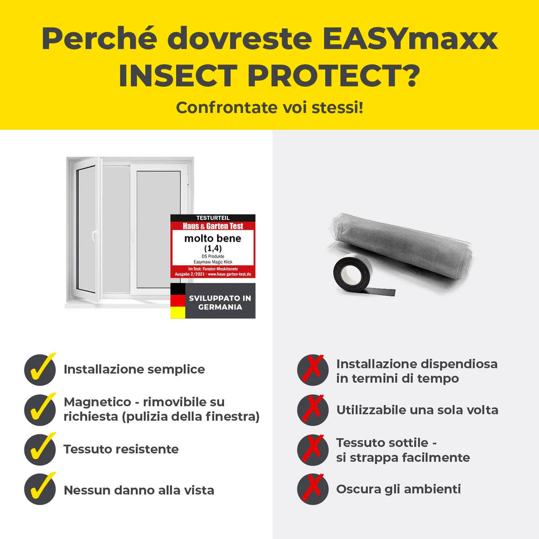 Zanzariera magnetica finestra | EASYmaxx Magic Click